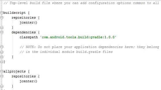 project build file