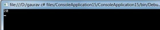 output parameterless