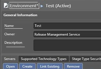 environment tab