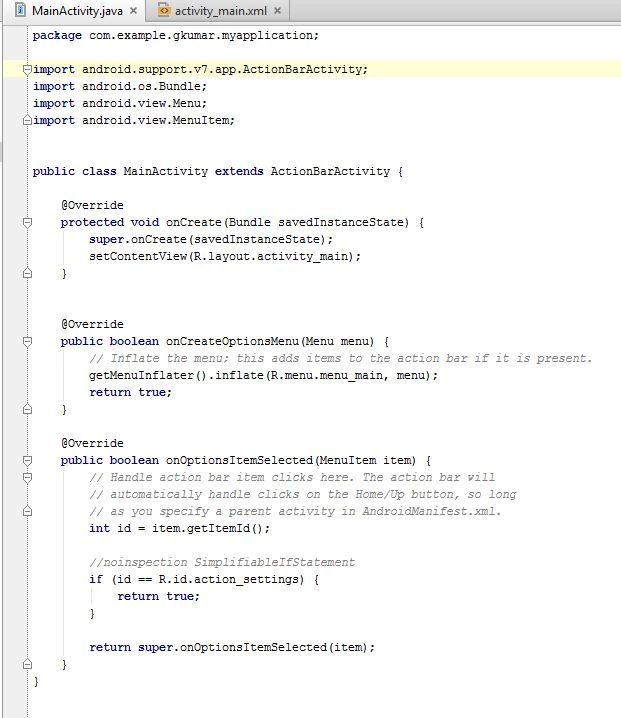 activity main .java