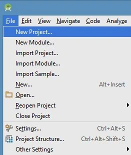 creating a new project