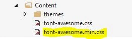 font awesome