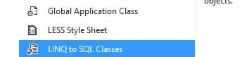 LinqToSql Class
