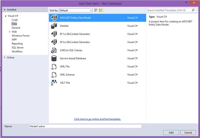 empty data model