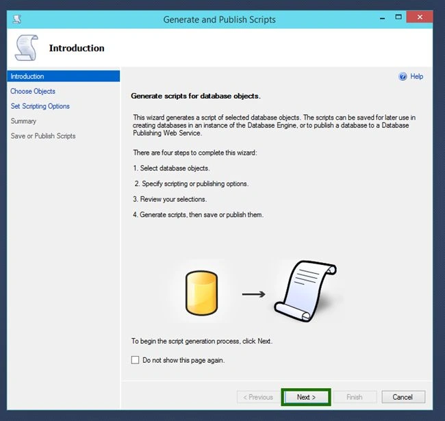 generate ans publish script