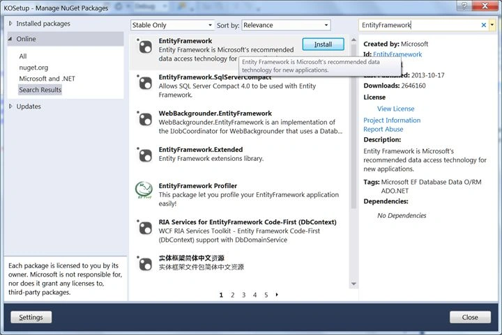 entity framework