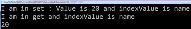 show output