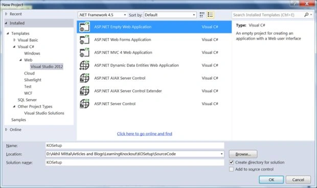 Creating Application
