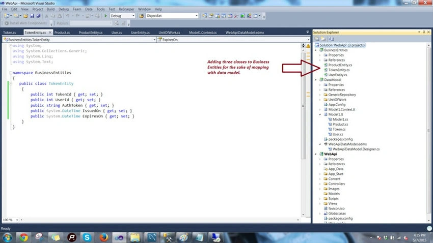 BusinessEntity project