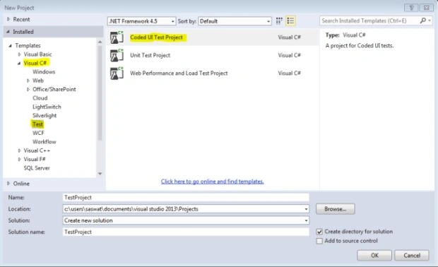coded test project