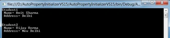 VS15 output