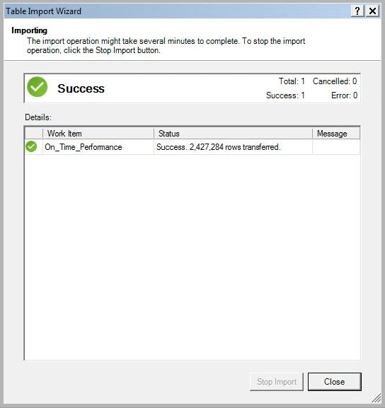 import success
