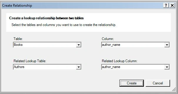 creating relationship