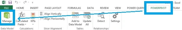 powerpivot manage