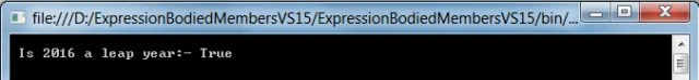 method expression bodied