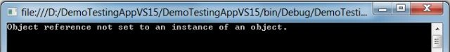 exception handled