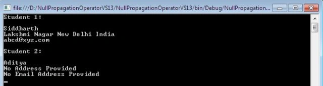 VS13 Output