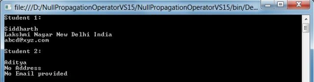 VS15 Output