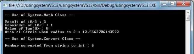 VS13 output