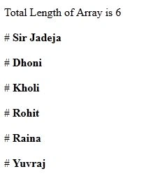 Arrays in JavaScript