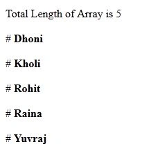 Arrays in JavaScript