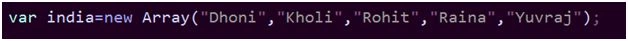 Arrays in JavaScript
