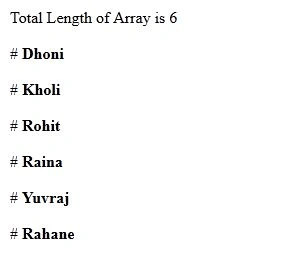 Arrays in JavaScript