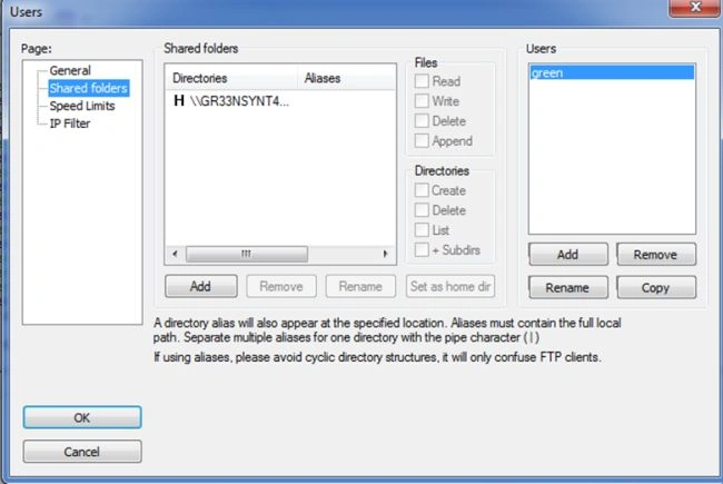 FTP host