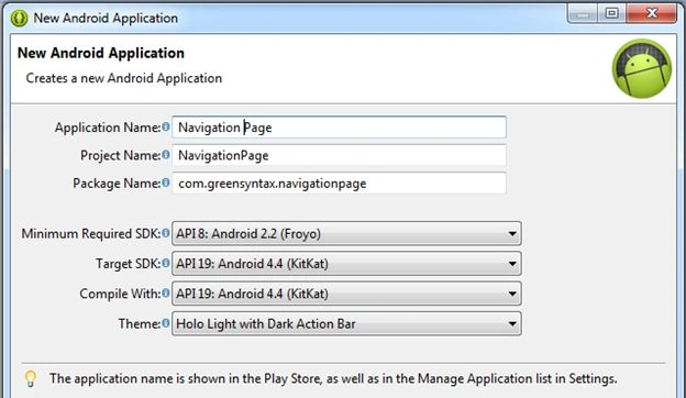 Navigation Page