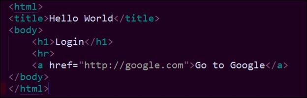 page html
