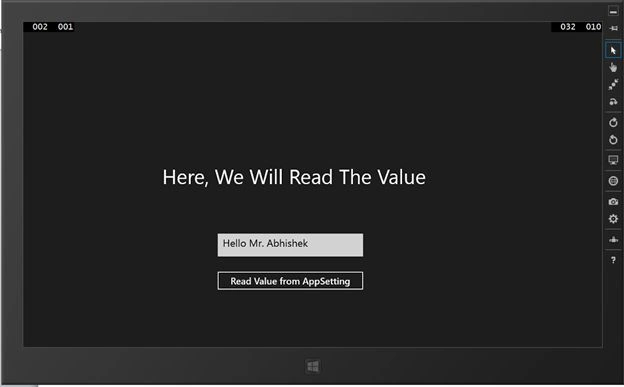 Navigate button
