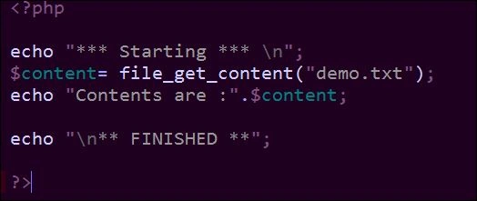 PHP script