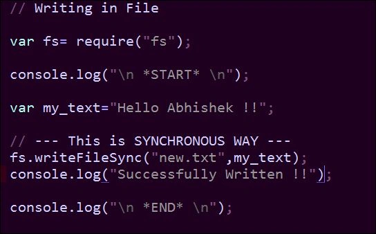 Synchronous way