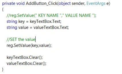 Add Button Code