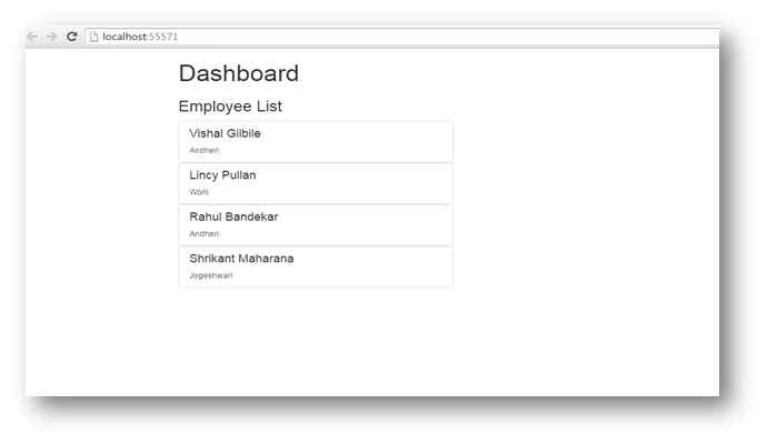 Executing the application