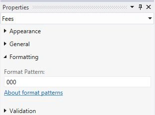 Format Pattern for three digit place holder