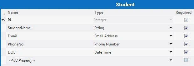 Student Table