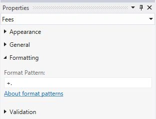 Positive Decimal Format Pattern