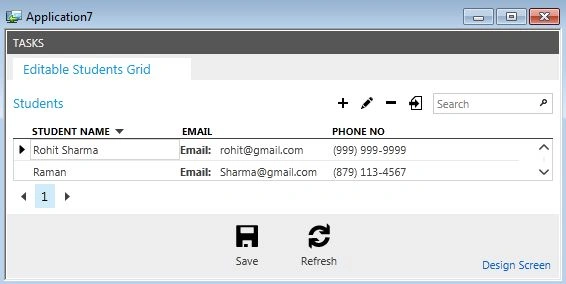 Output with Email Label Left Aligned