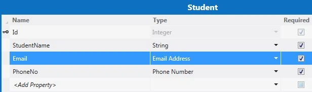 Select Email Address Datatype