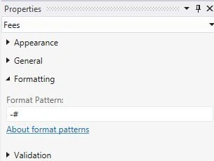 Submit -# in Format Pattern