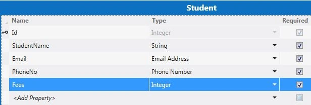 Select Fees From Student Table