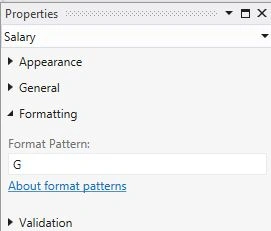 G Format Pattern