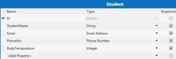 Student Table