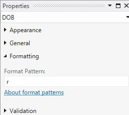 r Format Pattern
