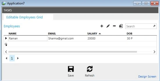 Output using s and t custom format specifier