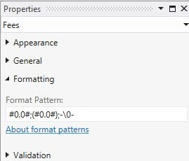Format pattern for another zero pattern