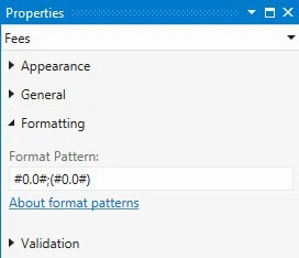 Format Pattern for positive value
