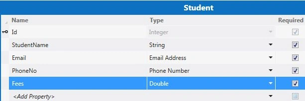 Select Fees from Student