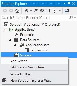 Add Screen